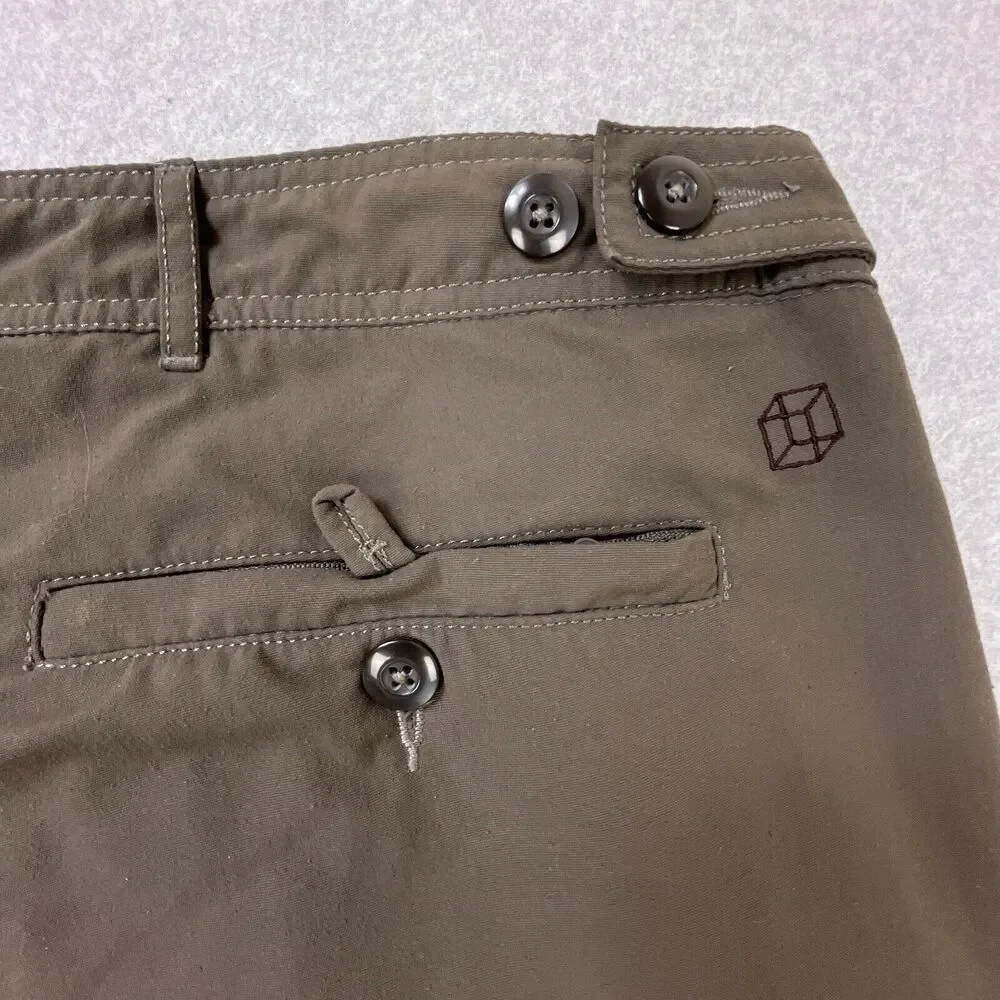 Clothing Arts P Cubed Pick Pocket Proof Nylon‎ Cargo Pants Mens Sz 36 x 30 Brown